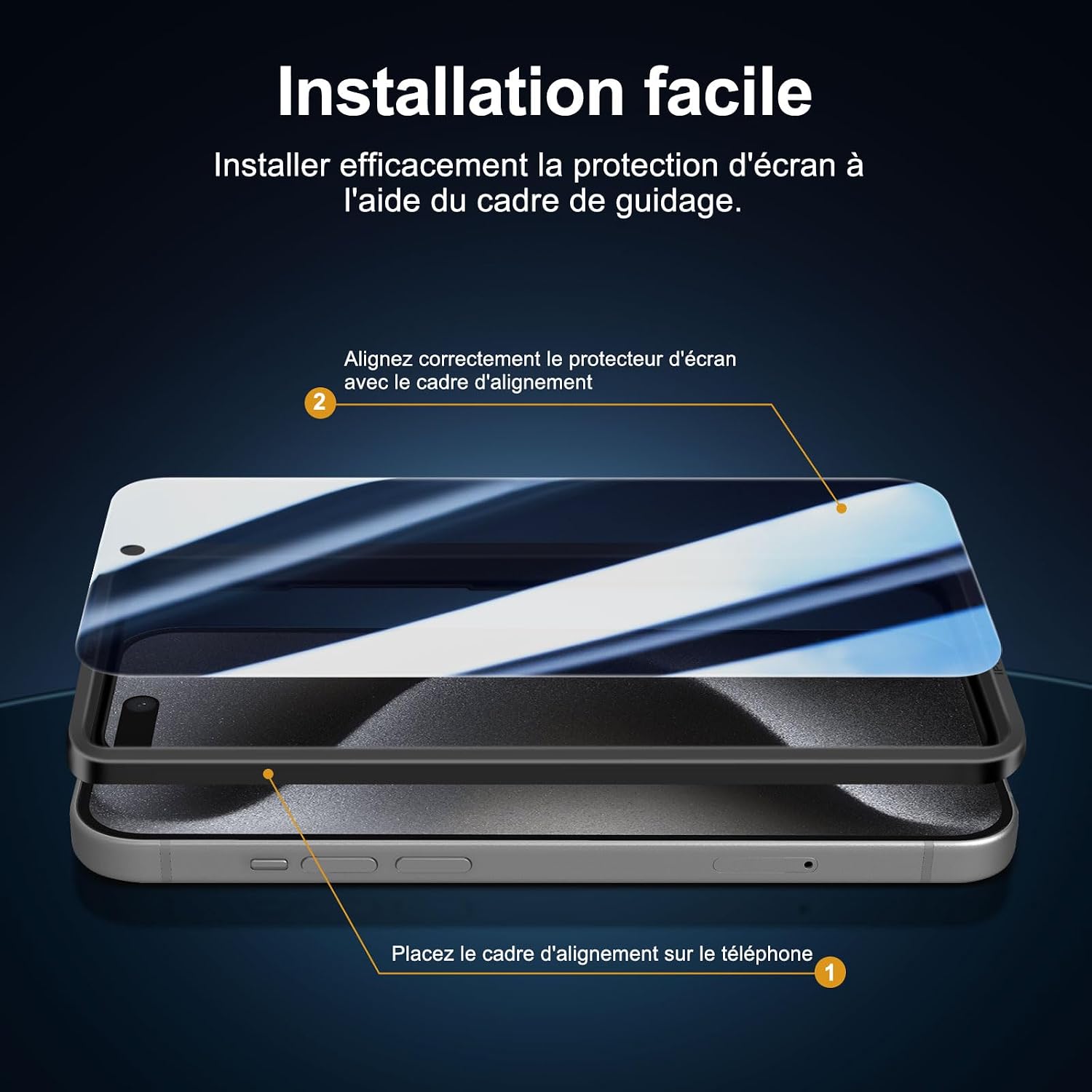 Detalle de NEW'C iPhone 15 Pro Verre trempé 6,1"