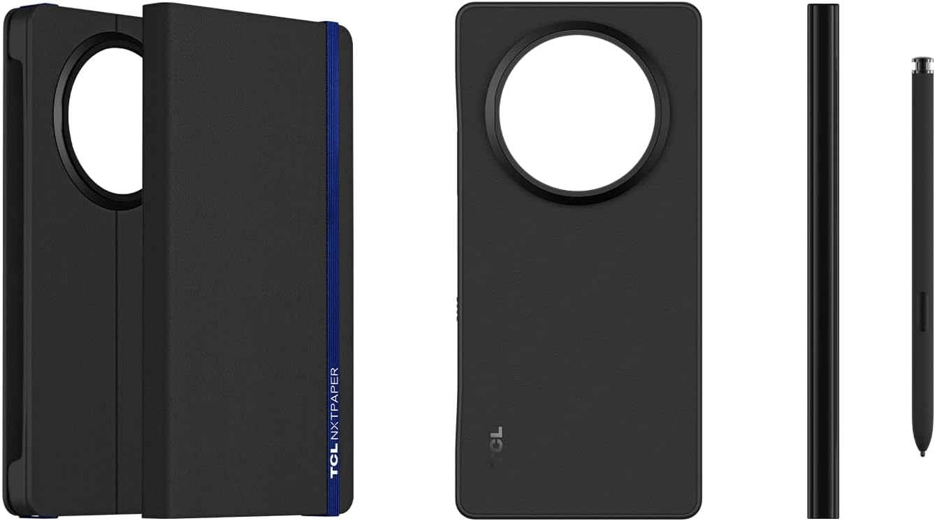Detalle de TCL Étui de Protection à Rabat magnétique avec Stylet Électromagnétique NXTPAPER 60 Ultra – Texture Papier d'écriture