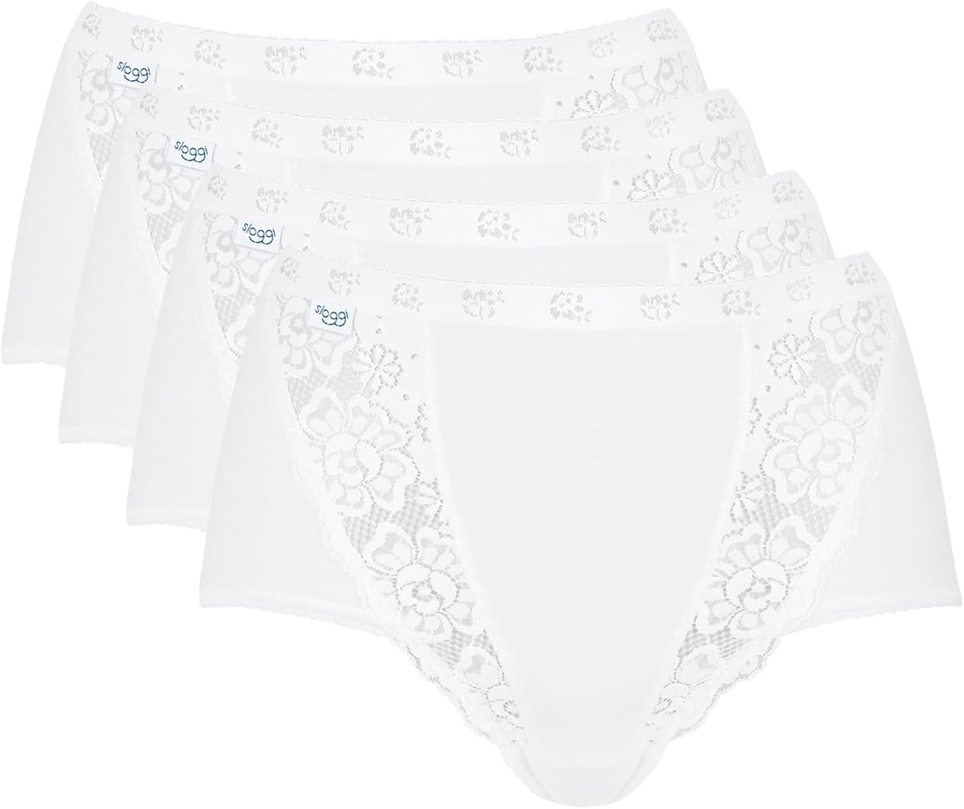Detalle de Sloggi Chic Maxi 4p Culotte Femme – Lot de 4