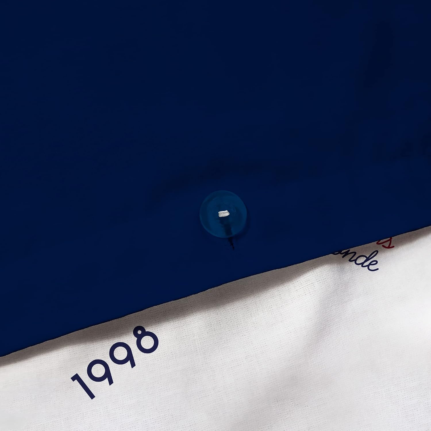Detalle de Parure de lit imprimée CTI FFF Challenge en coton 240x220 cm + 2 taies 63x63 cm