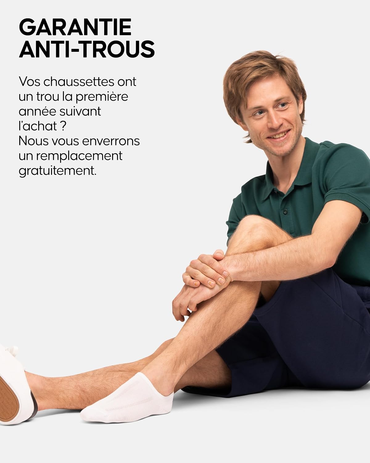 Detalle de DANISH ENDURANCE Chaussettes Invisibles en Coton Respirant avec Talon en Silicone Antidérapant – Unisexe, Lot de 6