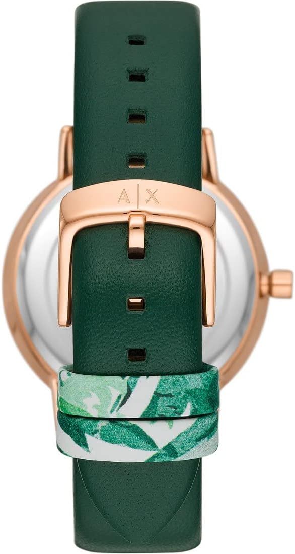 Detalle de Armani Exchange montre pour femmes – mouvement quartz, boîtier 36–51 mm et bracelets interchangeables