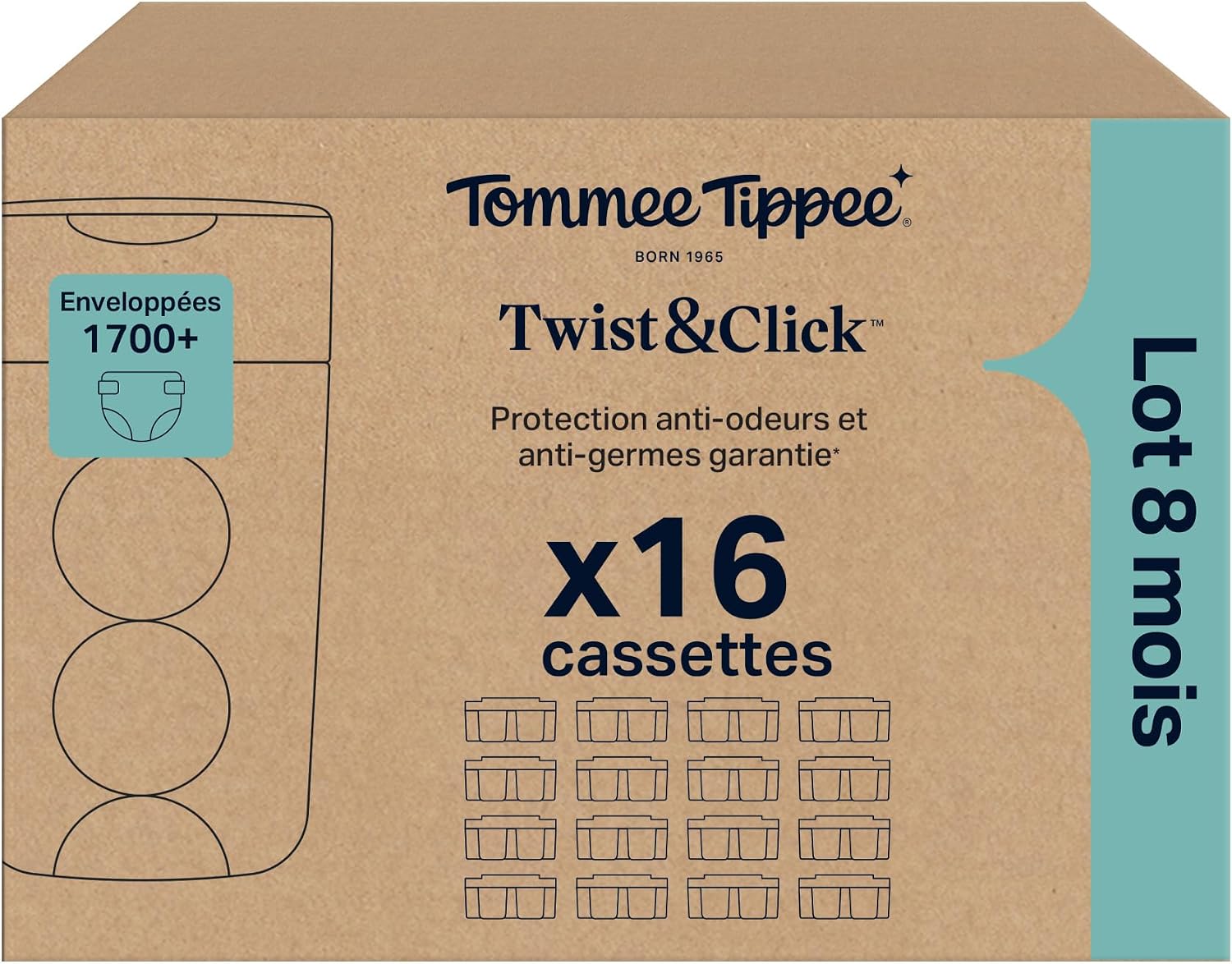 Detalle 2 de Tommee Tippee Cassettes recharge 10,5 m