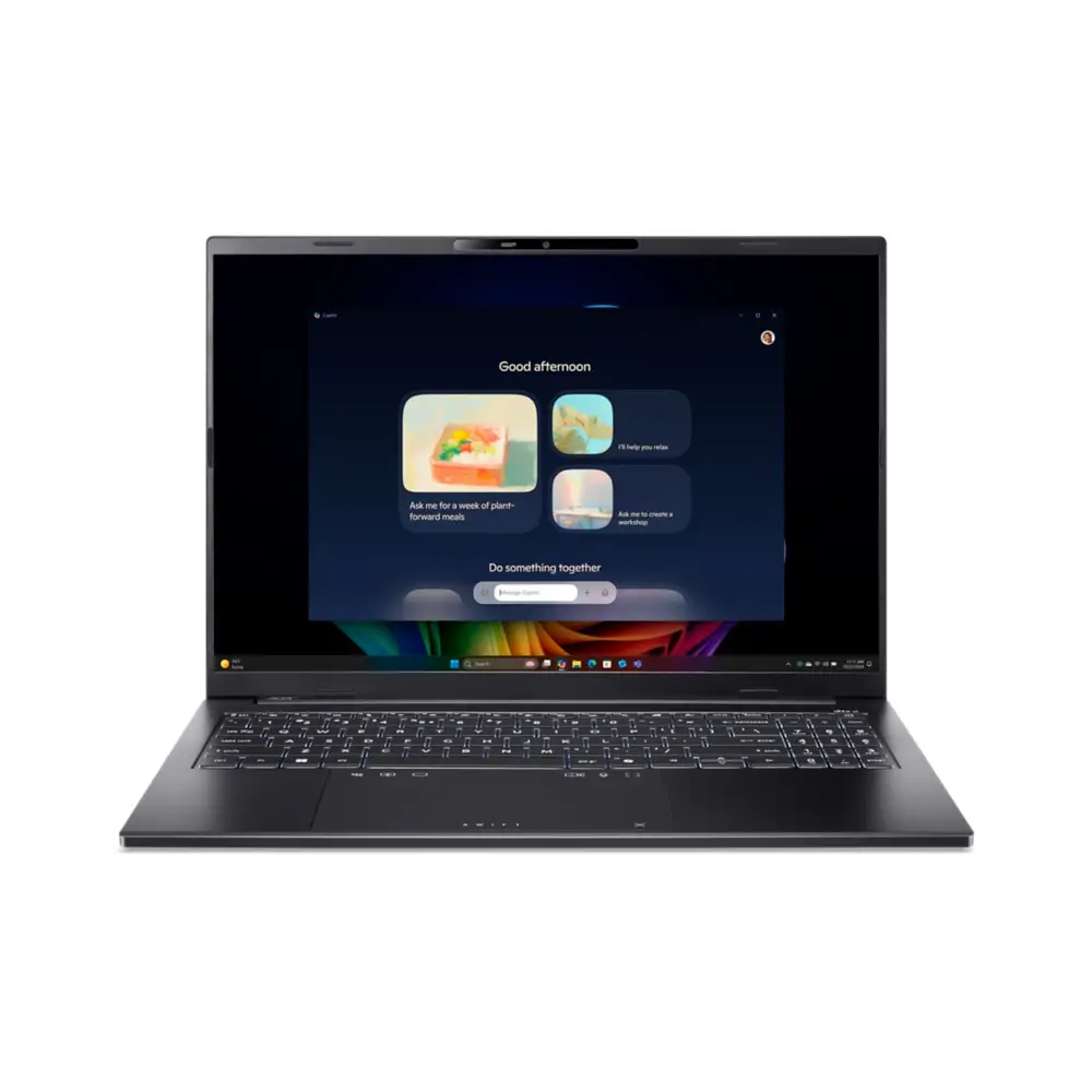 Detalle de Acer Swift Go 16 AI OLED (SFG16-74) : ultraportable 16" OLED, Core Ultra 7 et 32 Go