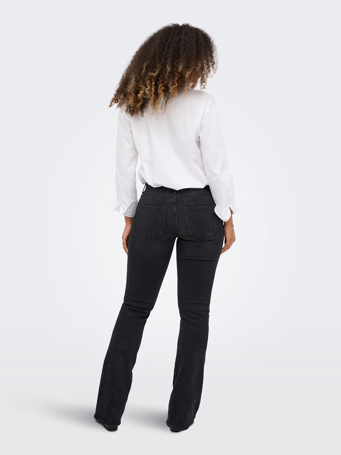 Detalle de ONLY Onlrose Reg Sweet Flared DNM Bj571 : jeans femme évasés à partir de la cuisse