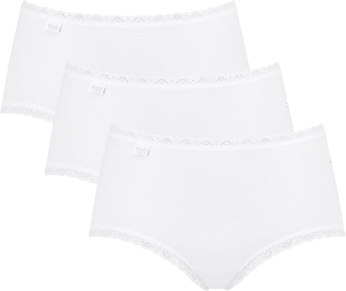 Detalle de Sloggi 24/7 Cotton Lace Midi C3p Bikini Femme – Lot de 3