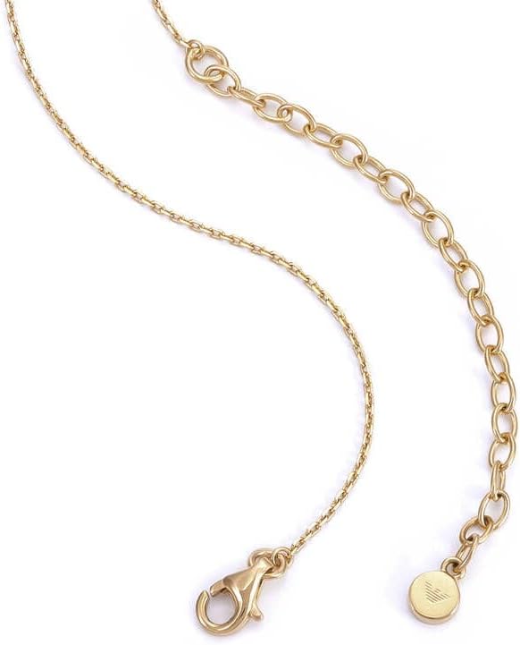 Detalle de Collier Emporio Armani femme en argent sterling doré, fermeture à homard