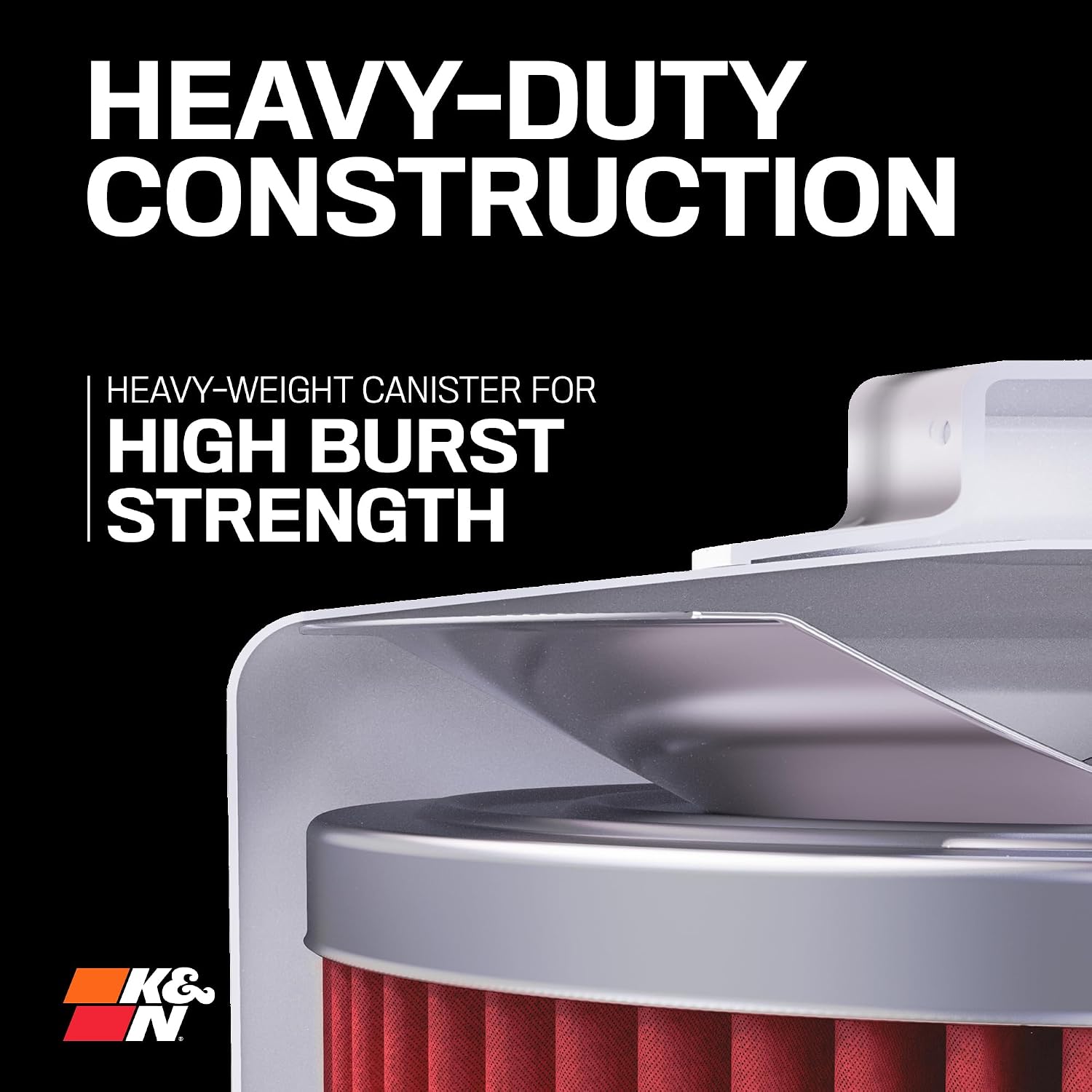 Detalle 2 de K&N Powersports filtre à huile Bloc 76x98 mm compatible Harley Davidson (KN-174B)