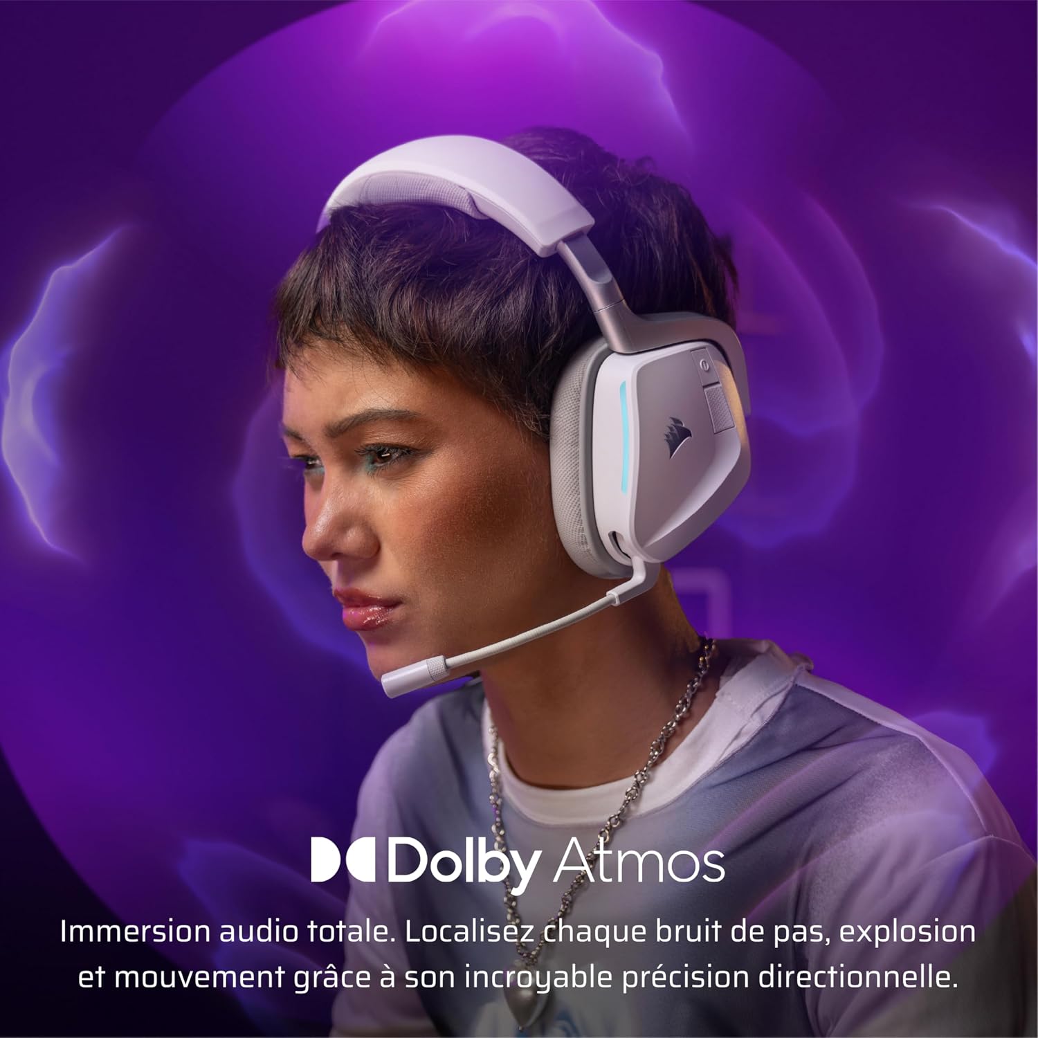 Detalle de Corsair Void v2 Casque de jeu sans fil avec Bluetooth