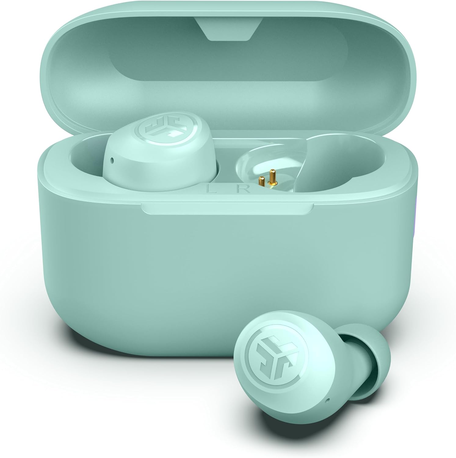 Detalle de JLab Go Air Pop+ Menthe — écouteurs Bluetooth True Wireless avec micro et autonomie annoncée 35+ h