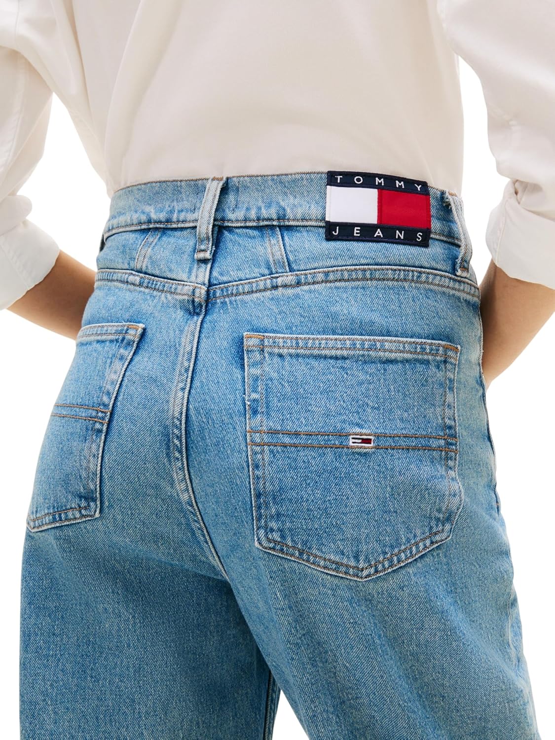 Detalle de Tommy Jeans Jean Femme Mom Jean Taille Haute