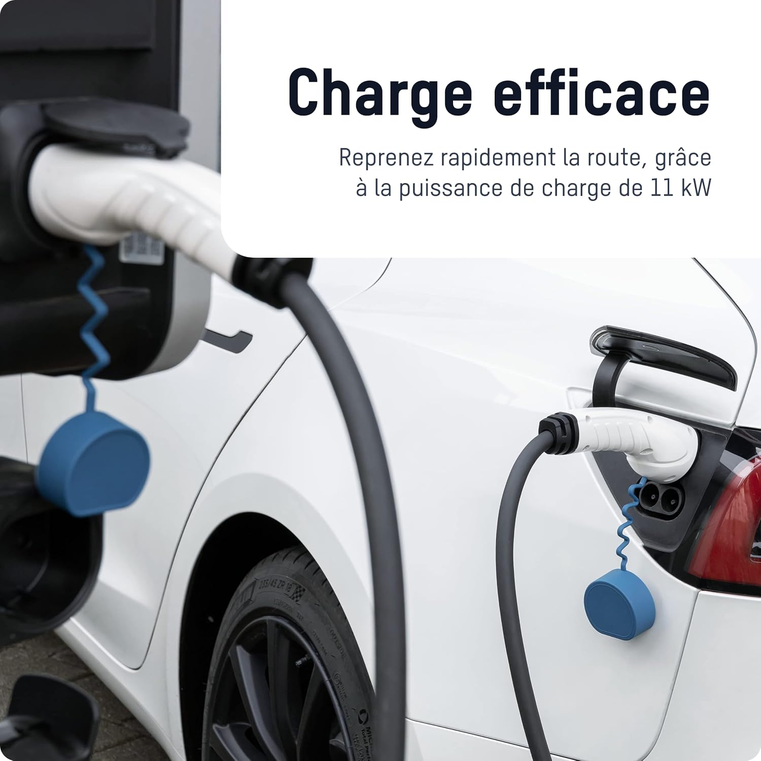 Detalle 2 de ANSMANN Câble de charge Type 2 Mode 3 11 kW (7,5 m) pour véhicules électriques et hybrides rechargeables