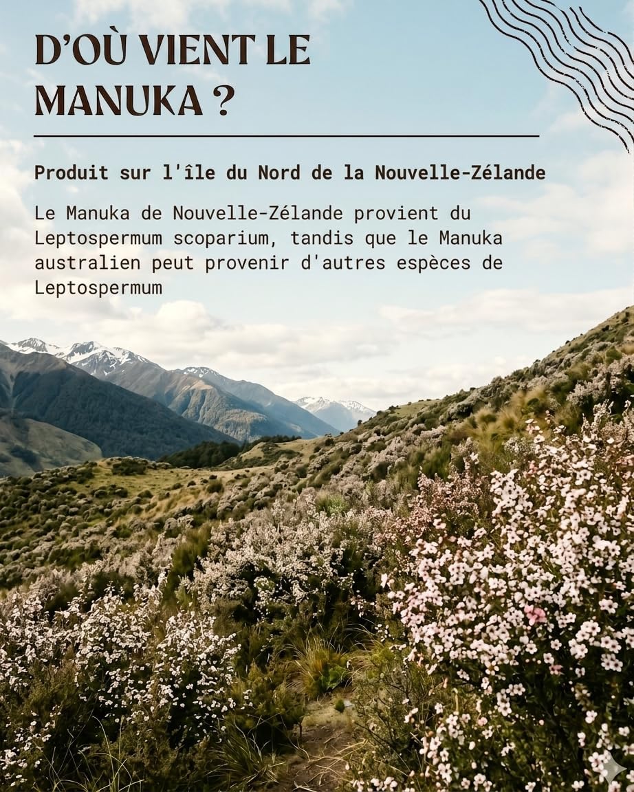 Thumbnail 6 de NaturalePiù Miel de Manuka 500+ MGO (250 g) brut et bio de Nouvelle-Zélande
