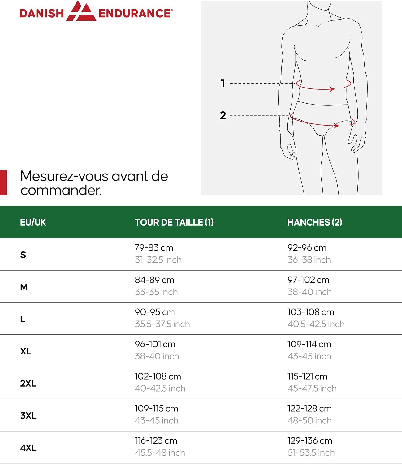 Thumbnail 6 de DANISH ENDURANCE Boxer en bambou pour hommes – lot de 3, avec ou sans braguette