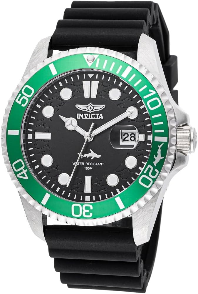 Detalle de Invicta Pro Diver Montre pour Homme 43 mm – Mouvement Quartz, Acier Inoxydable