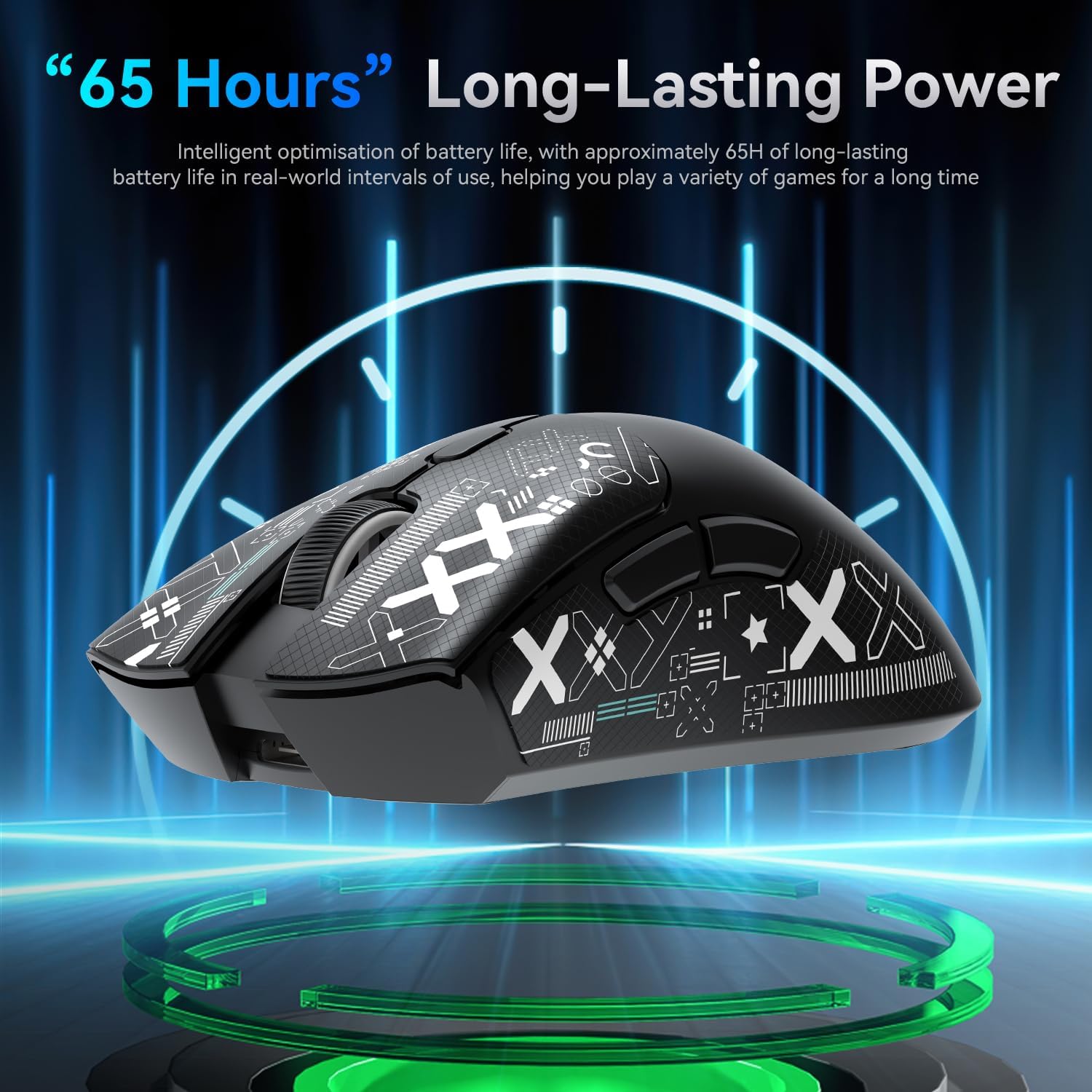Detalle 2 de ATTACK SHARK R1 souris gaming 59 g