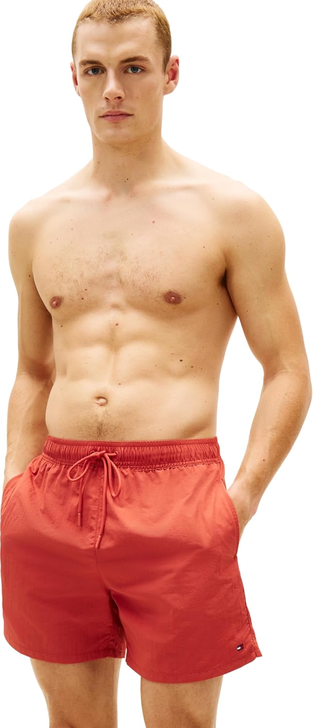 Detalle de Tommy Hilfiger Short de Bain Homme Medium Drawstring avec Logo