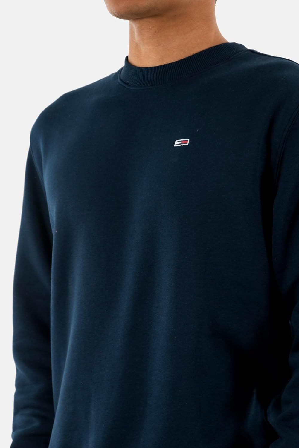 Detalle 2 de Tommy Jeans Sweat homme Regular Fit Flag Fleece col ras-du-cou