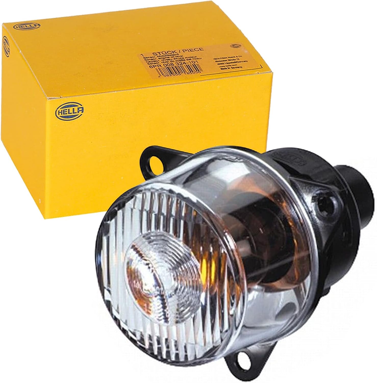 Detalle de HELLA 2Ba 008 221-001 Feu Clignotant Halogène – PY21W, 90 mm, montage gauche/avant/droite