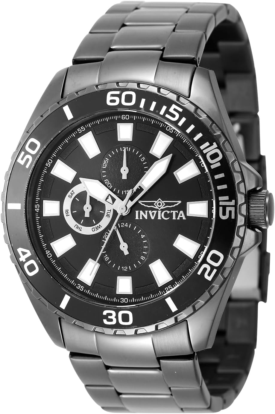Detalle de Invicta Pro Diver Montre Homme 46 mm — Mouvement Quartz en Acier Inoxydable