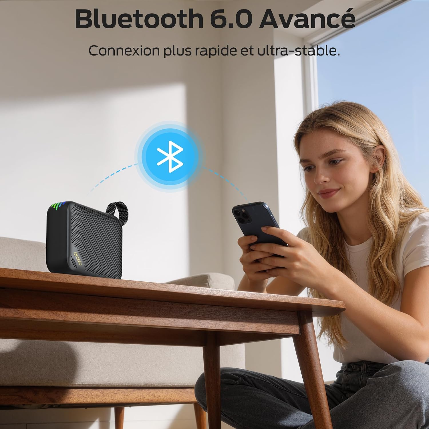 Thumbnail 6 de Oraolo Enceinte Bluetooth Portable: son puissant, étanche et prête pour l’extérieur