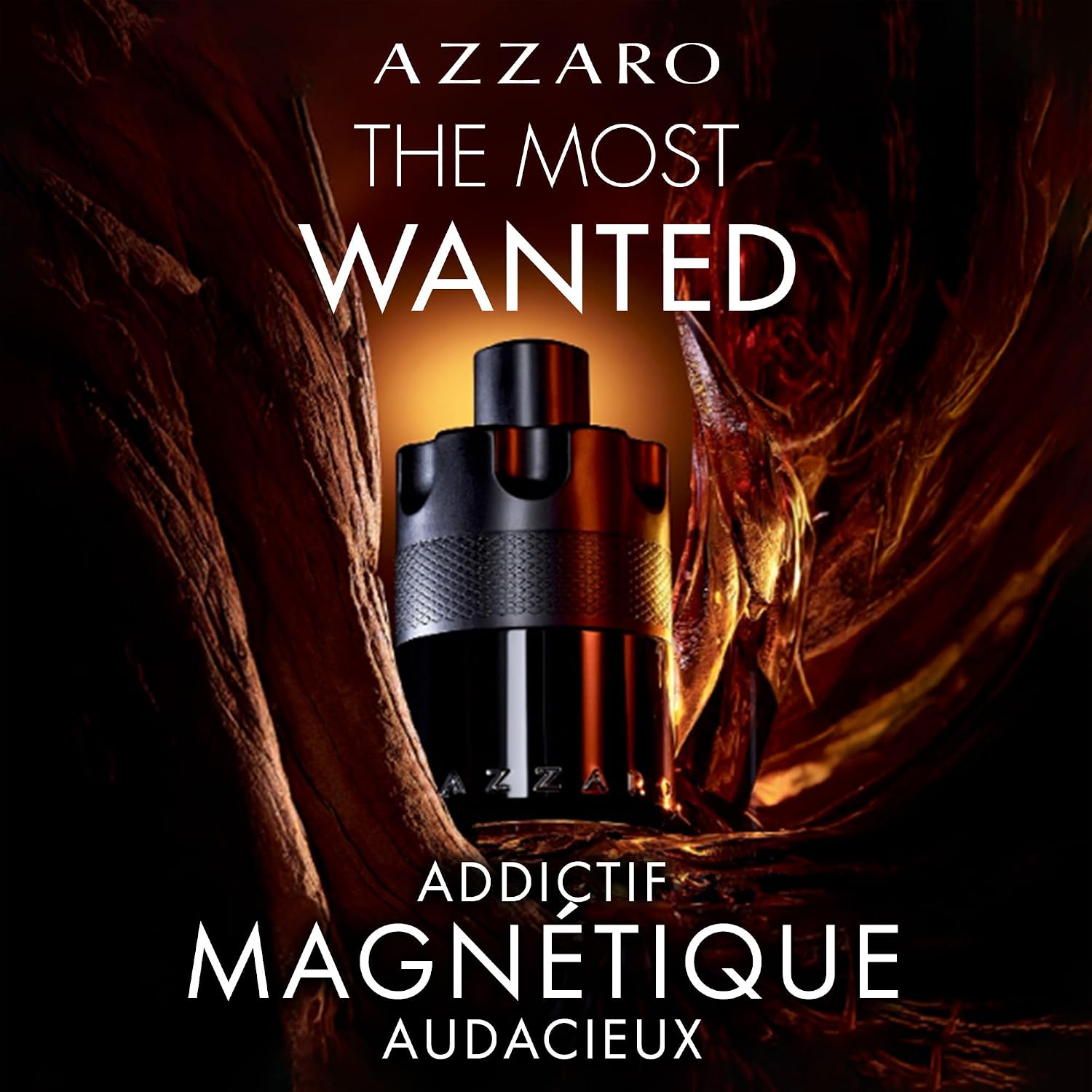 Detalle de Azzaro The Most Wanted Intense Homme Eau de Parfum Fougère Ambré Boisé – spray longue tenue