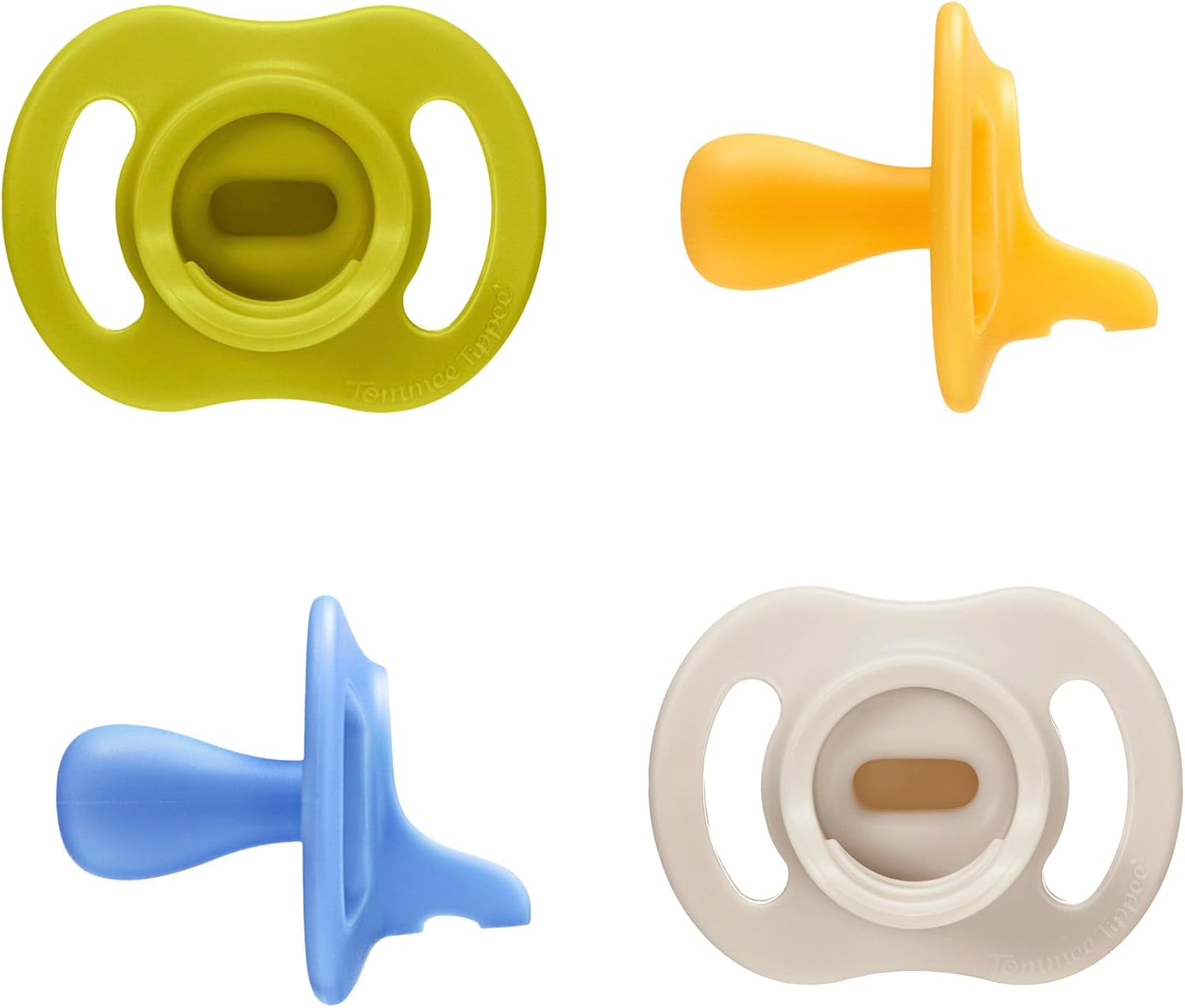 Detalle de Tommee Tippee Sucette Ultra-légère Toujours en Place (6-18 Mois) – Lot de 4, silicone monobloc orthodontique