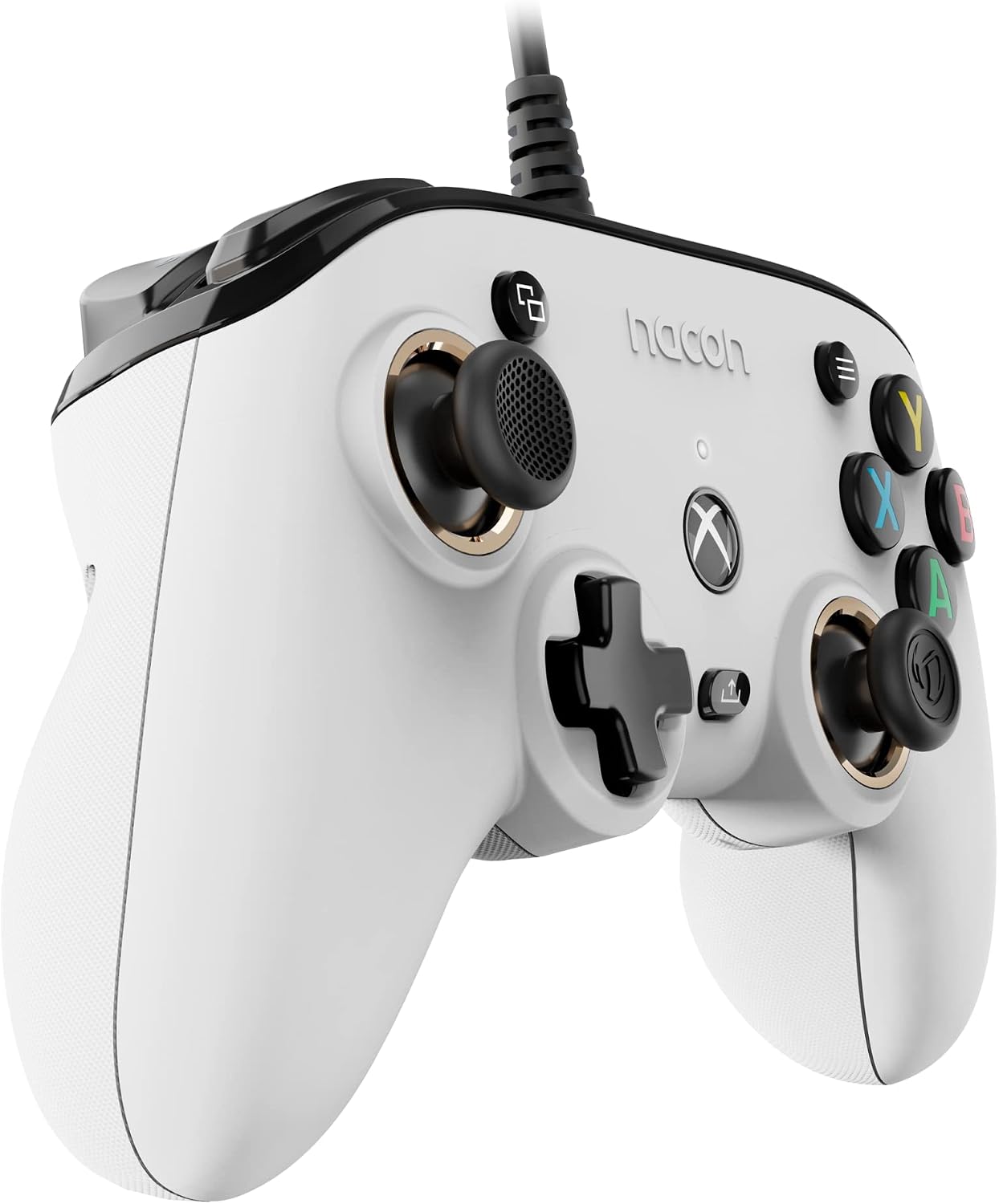 Detalle de Nacon Pro Compact Controller blanc USB pour Xbox One, Xbox Series X|S et PC (Windows 10)
