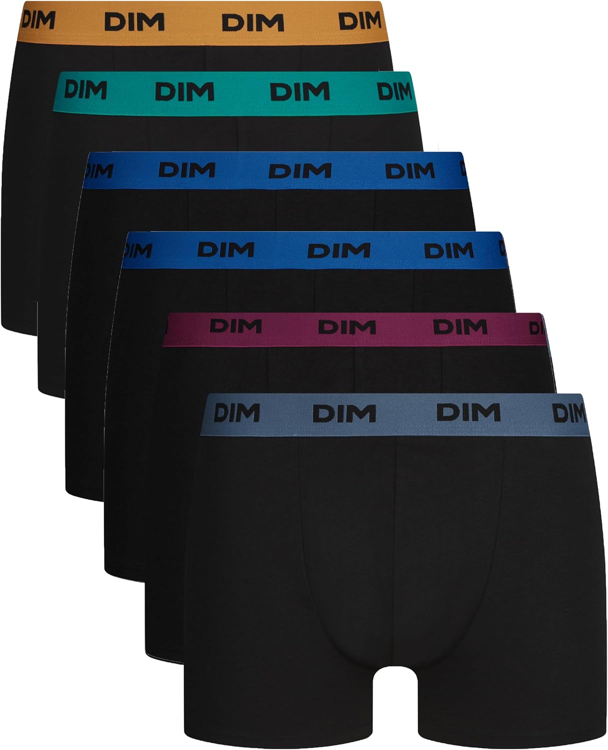Detalle 2 de DIM Boxer Homme Mix and Colors Coton Stretch Confort (lot de 6)