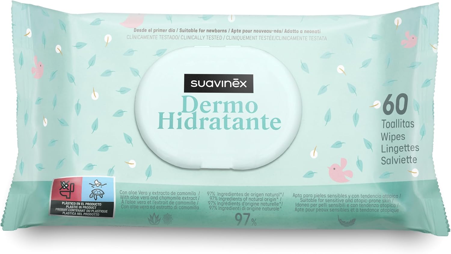 Detalle de Suavinex Lingettes Dermohydratantes pour bébé, 840 pièces ⚙