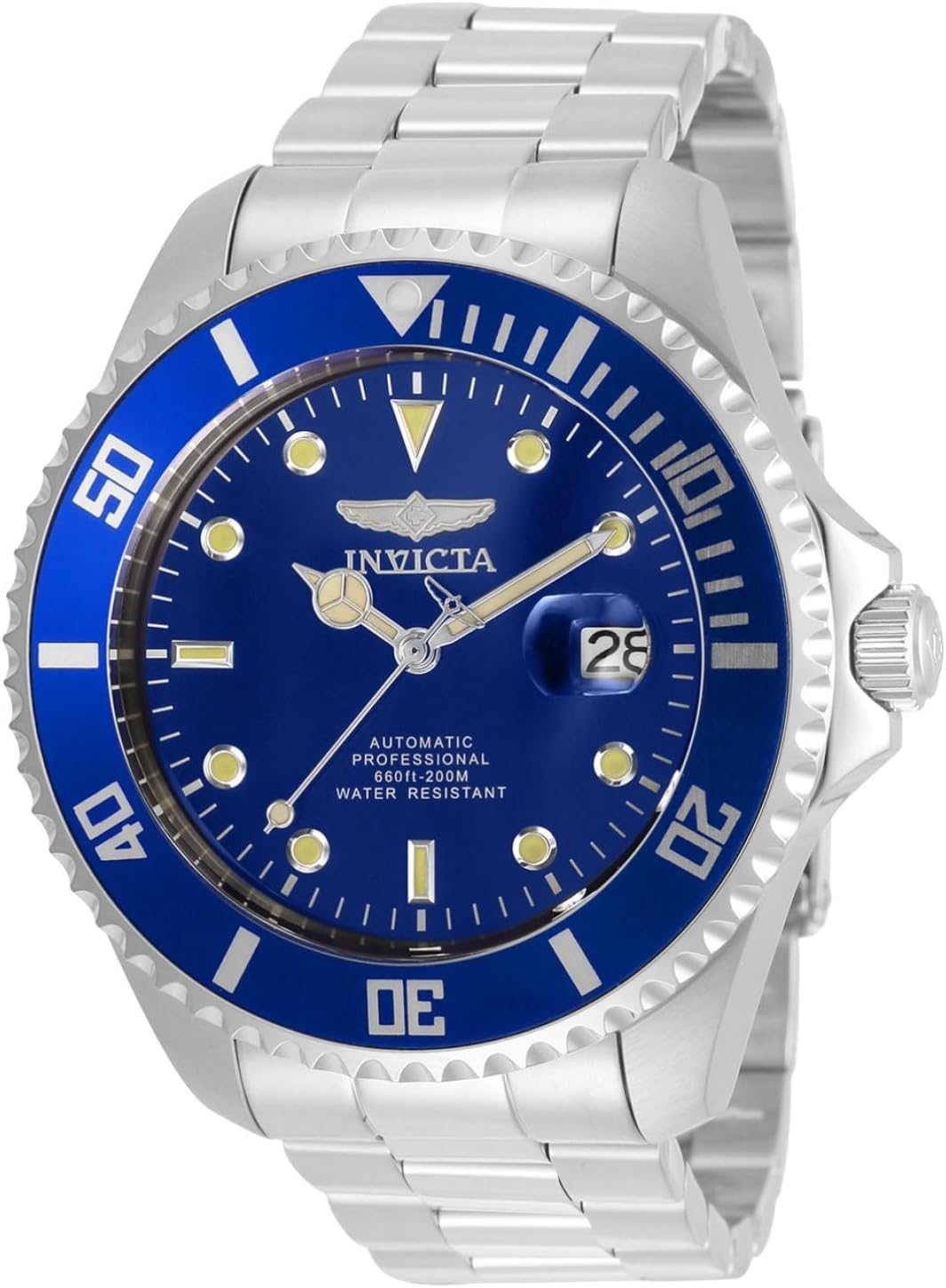 Detalle de Invicta Pro Diver 35718 – montre homme à mouvement automatique en acier inoxydable, cadran bleu (47 mm)