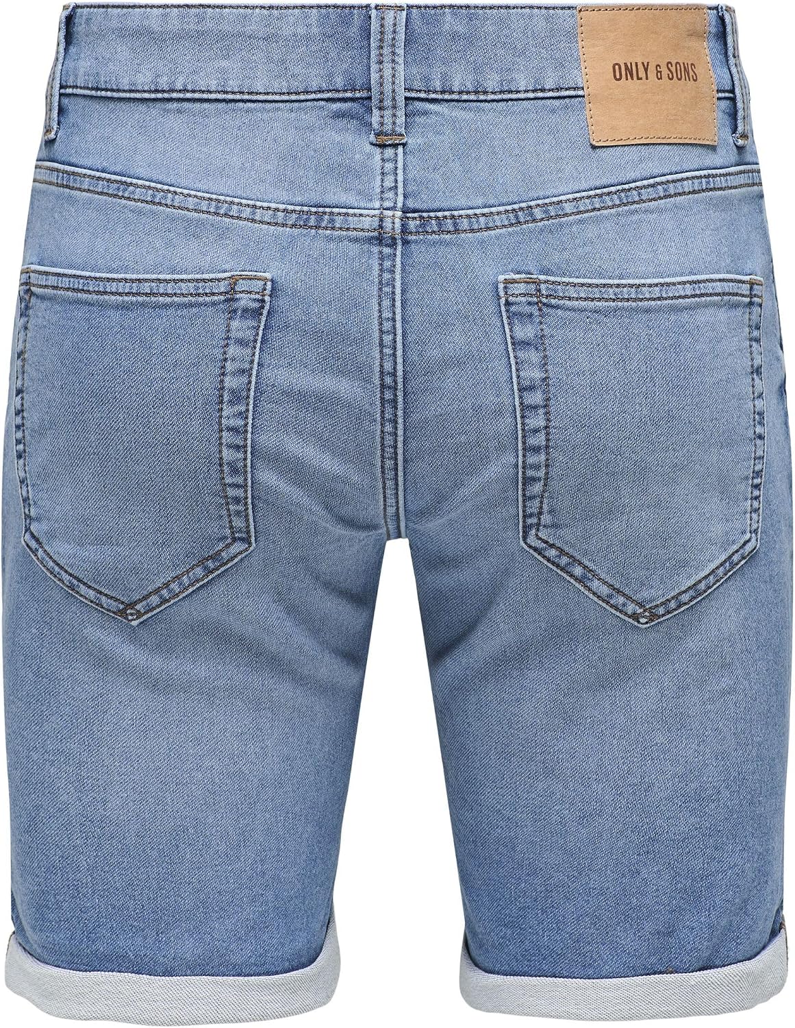 Detalle de Shorts en Denim Capri pour Hommes O&S 3/4 – Only & Sons, denim léger et coupe slim