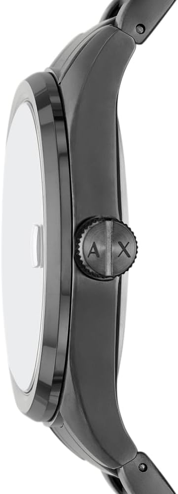 Detalle de Armani Exchange Montre Homme - Boîtier 42 mm, acier et cadran bleu