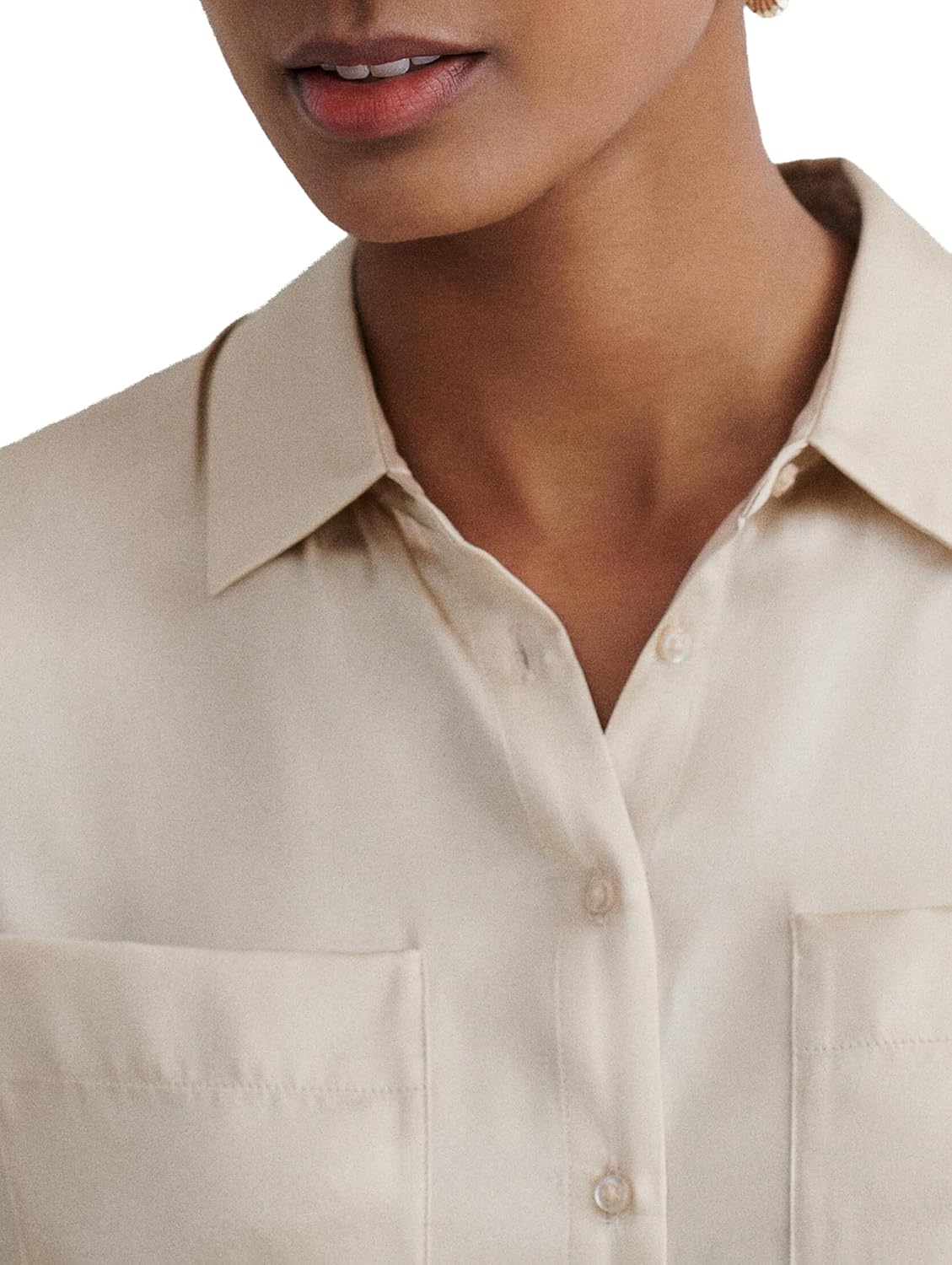 Detalle de Caroll Sk000-jeanneb Blouse Femme – blouse en soie, lot de 1