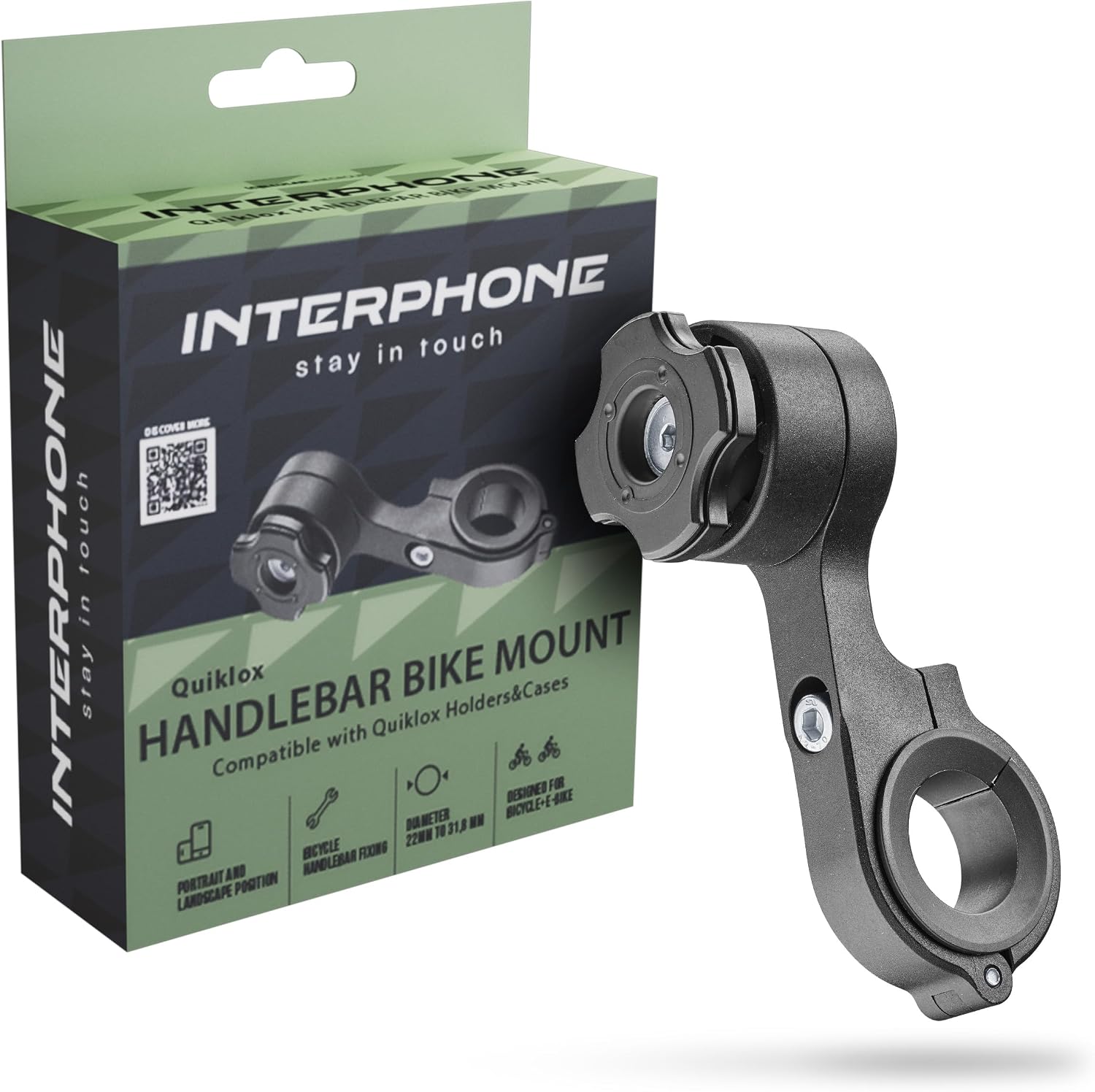 Detalle de Interphone QUIKLOX Support téléphone 35-70 mm