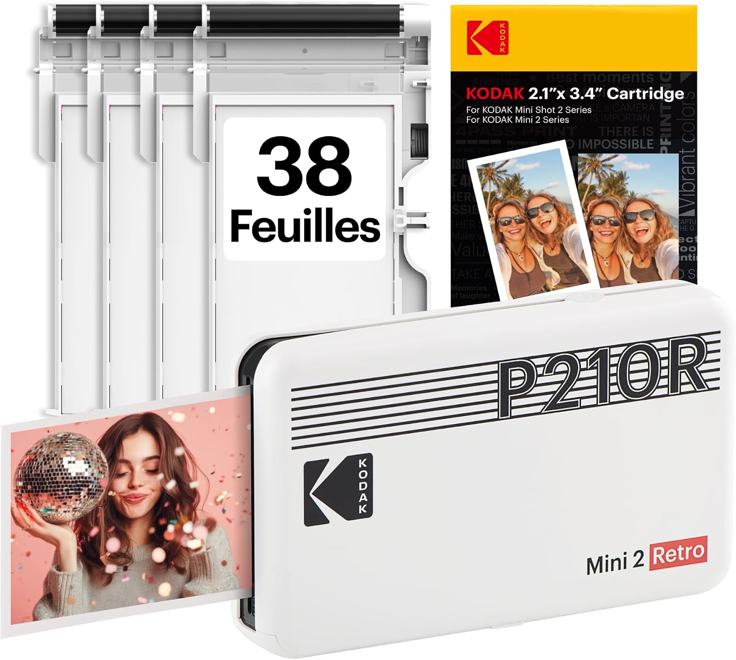 Detalle de KODAK MINI 2 imprimante photo 38 feuilles