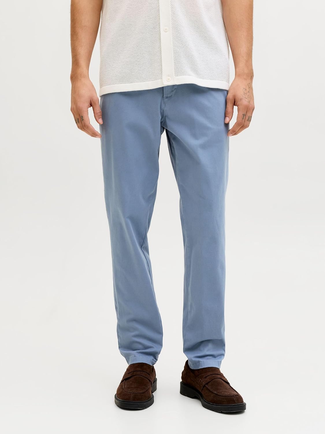 Detalle 2 de JACK & JONES Pantalon chino slim fit pour homme – Low rise, coton recyclé