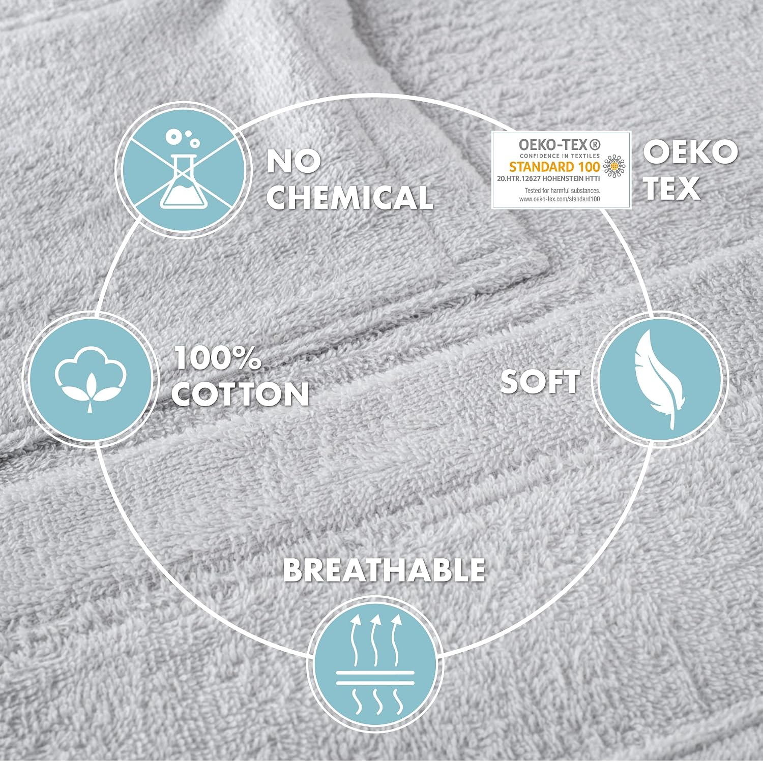 Detalle 2 de Twinzen Peignoir de bain homme 🛀