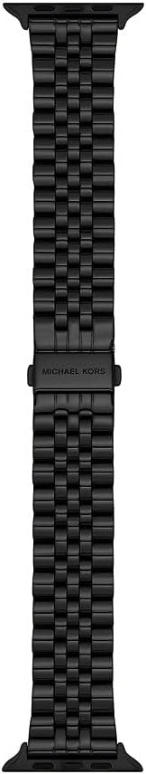 Detalle 2 de Bracelet Michael Kors en acier inoxydable pour hommes, compatible Apple Watch 42/44/45/46/49 mm