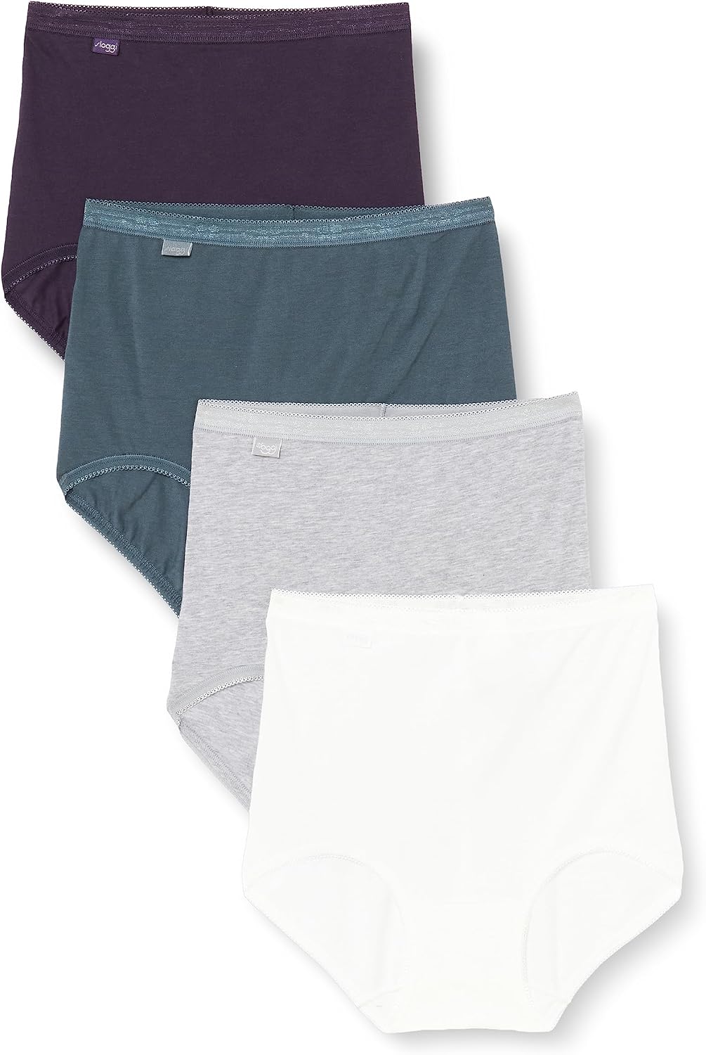 Detalle 2 de Sloggi Basic+ Maxi C4p – Lot de 4 sous-vêtements femme, douceur et confort au quotidien