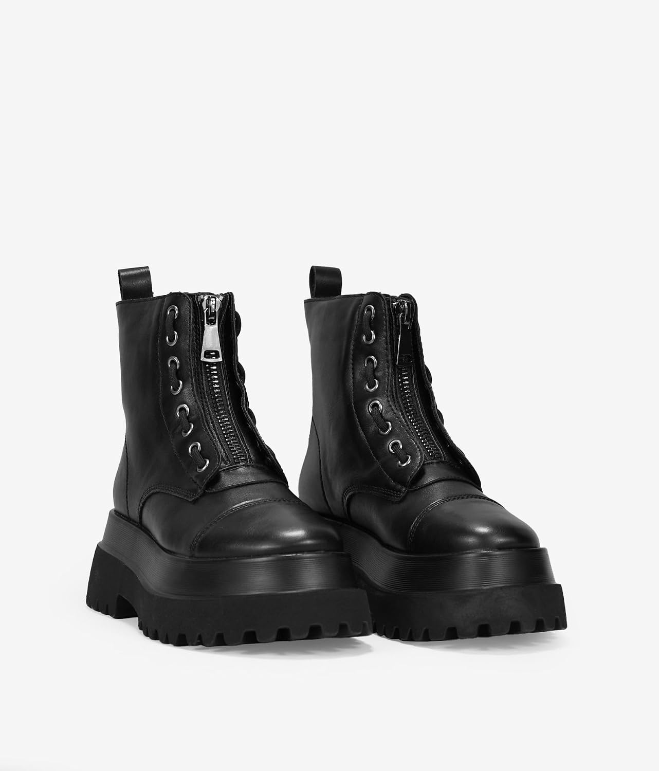 Detalle de Bosanova Bottes militaires noires avec lacets ⚙