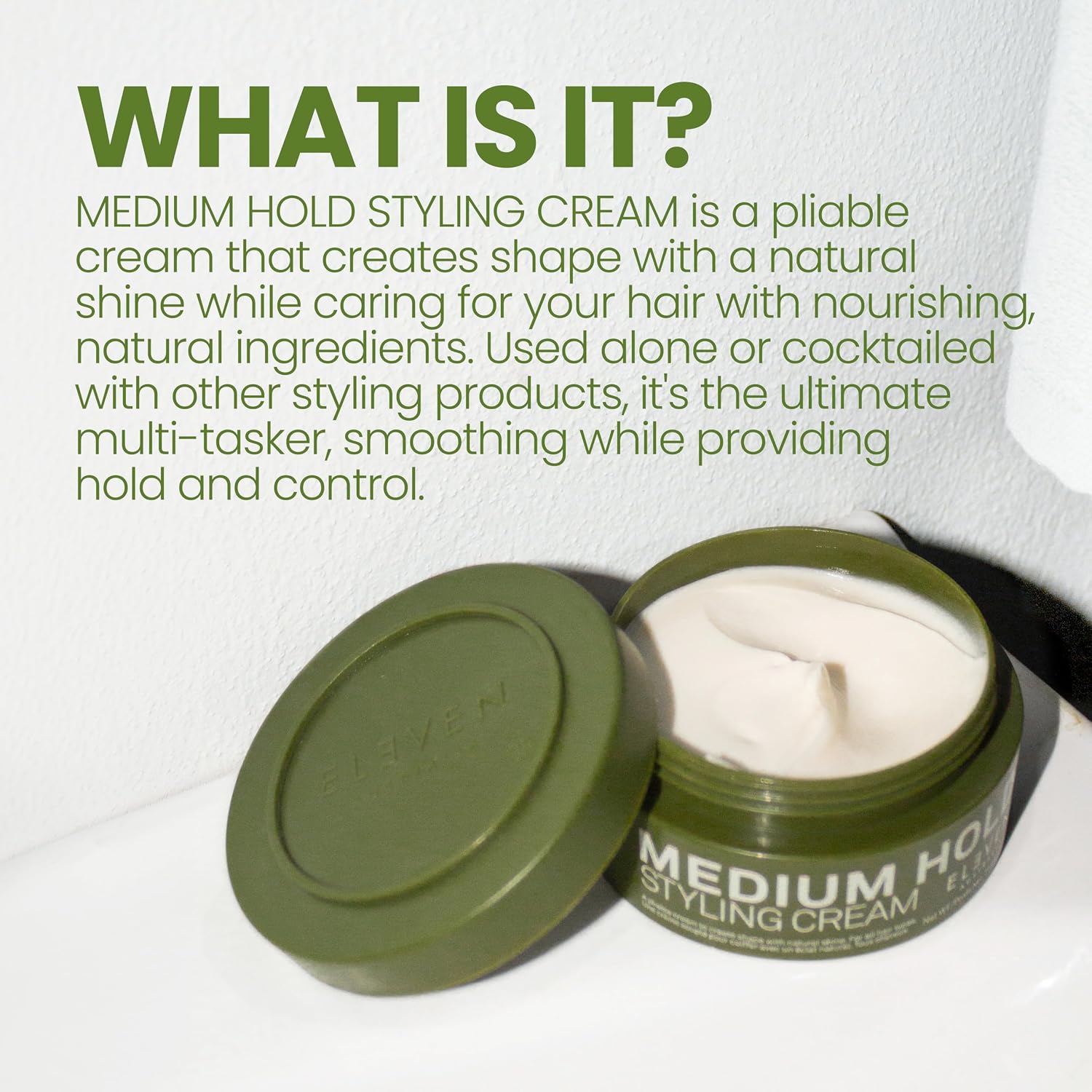 Detalle de ELEVEN Australia Medium Hold Styling Cream – Pâte Coiffante Modelable 85 g