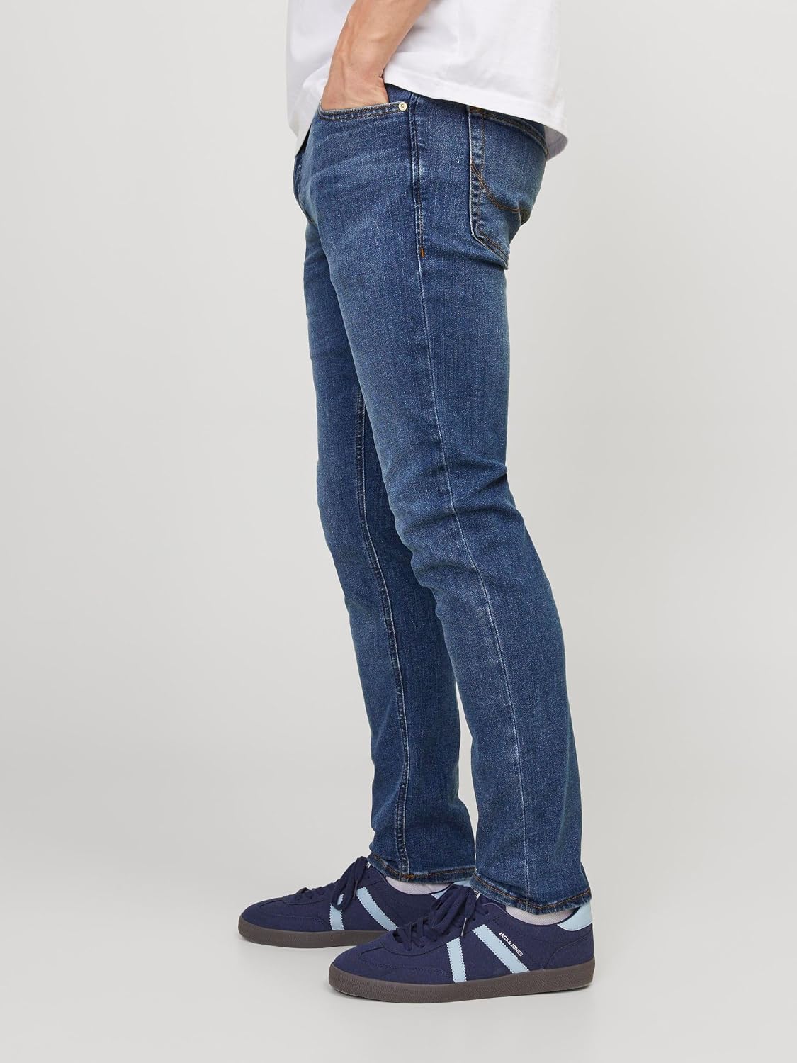 Detalle 2 de Jack & Jones Jjiglenn Jjoriginal AM 817 NOOS : jeans slim fit taille basse pour homme