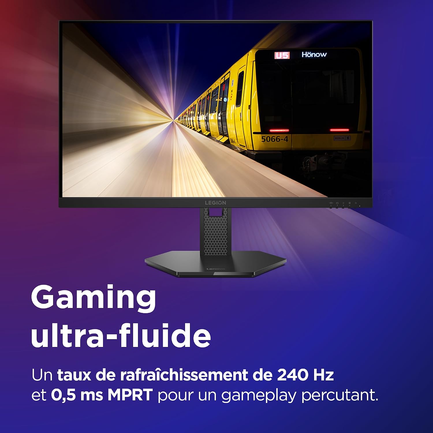 Detalle 2 de Lenovo Legion 27Q-10 — Écran gaming de 27 pouces QHD avec Eyesafe, 240 Hz et IPS