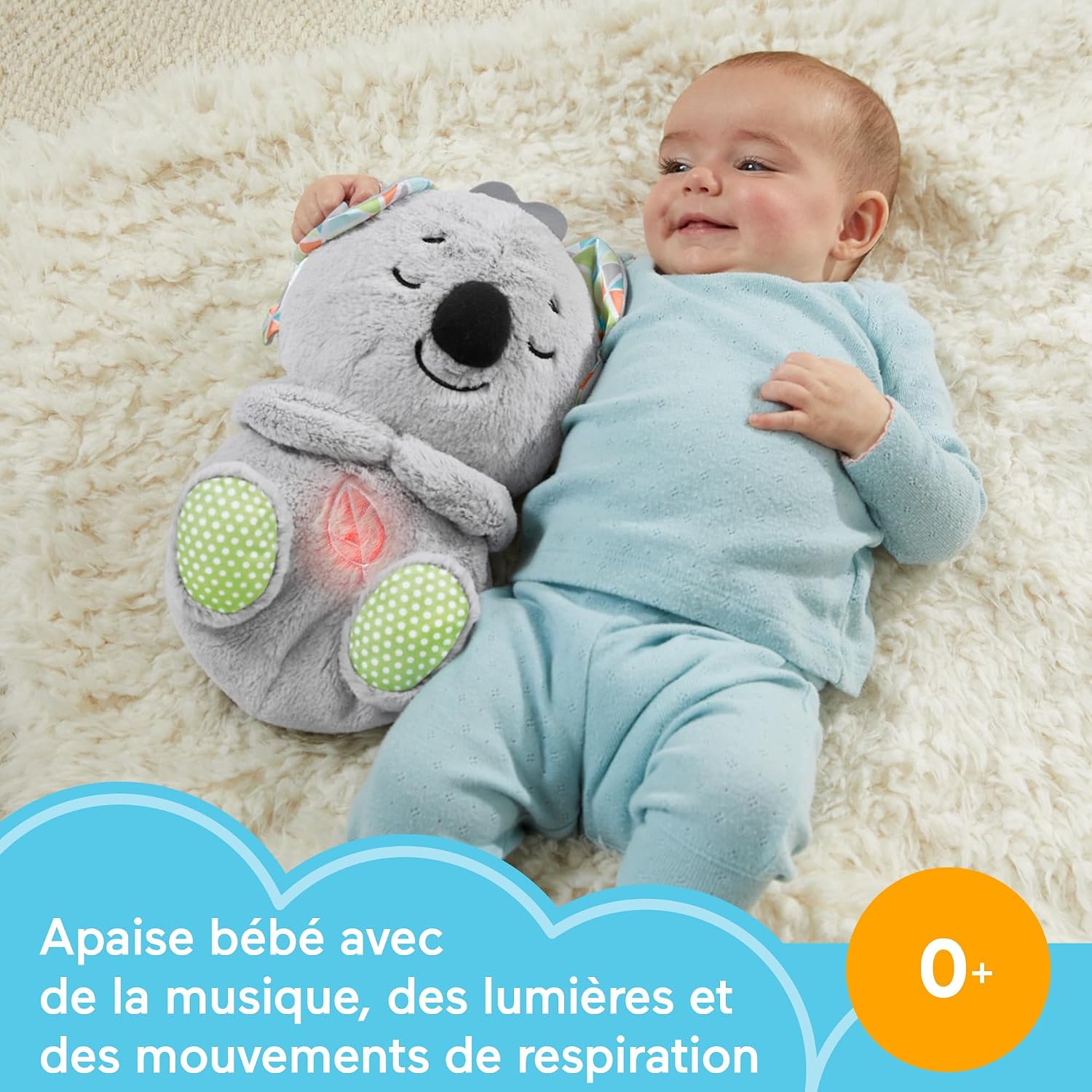 Detalle 2 de Fisher-Price Mon Koala Câlins Bonne Nuit (HBP87) – peluche koala musical apaisante pour bébé dès la naissance