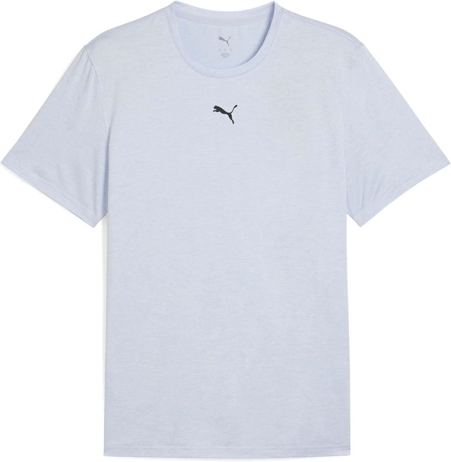 Detalle de T-shirt mixte PUMA M Tad Essentials Heather Cat Tee (CF Small Cat) à col rond