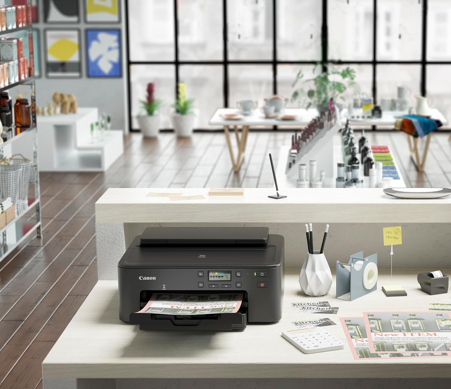 Detalle 2 de Canon PIXMA TS705a : imprimante Jet d'encre compacte et productive Noir