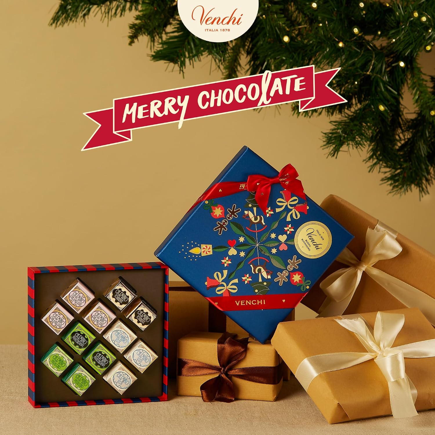 Detalle de Venchi Coffret cadeau 135 g 🍫