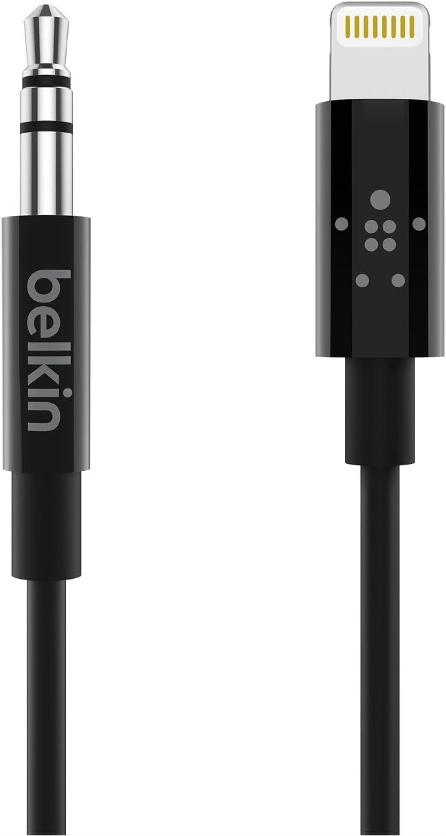 Detalle 2 de Belkin Câble Lightning 3,5 mm de 0,9 m (MFi) – noir