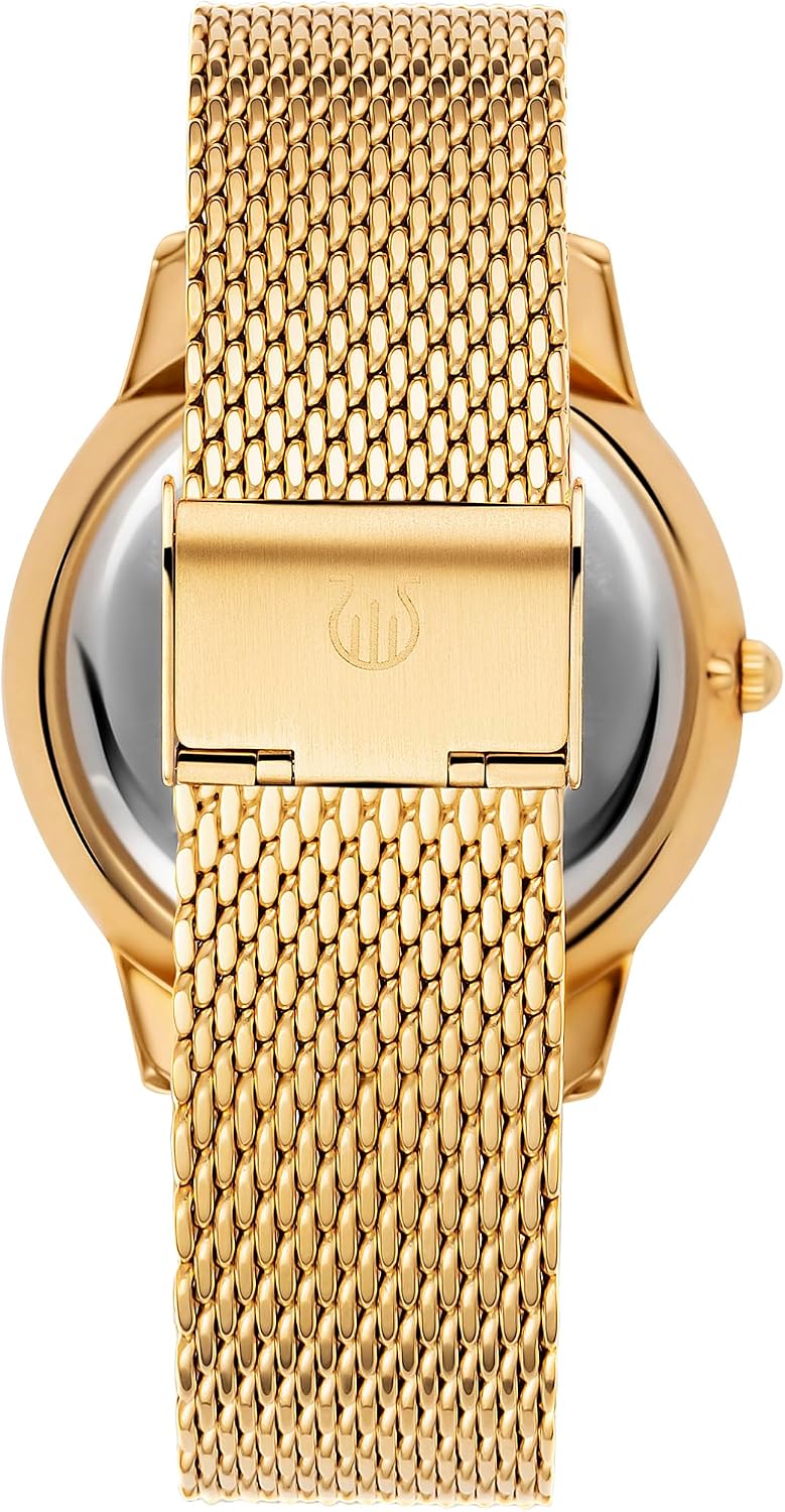 Detalle 2 de Orphelia Portobello Homme: montre analogique quartz, boîtier doré et bracelet acier
